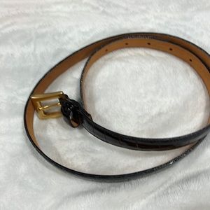 Vintage Laura Ashley brown leather belt